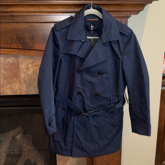Hazzys Other - Navy blue short trenchcoat preppy classic nautical timeless high quality est S